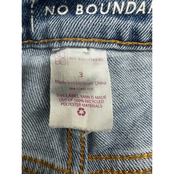 No Boundaries NOBO Womens Juniors Jeans Size 3 Distressed Denim - Picture 5 of 12